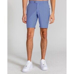 Redvanly Becker Seersucker Pull Shorts NWT  Mens Size XL 7.5 Inseam Harbor Blue